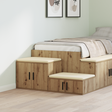Dulap de depozitare Gossi stejar artisan 118x41x40 cm din lemn prelucrat