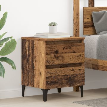 Gossi cabinet de pat lemn vechi 40x35x50 cm lemn prelucrat