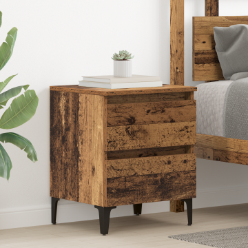 Gossi cabinet de pat lemn vechi 40x35x50 cm lemn prelucrat