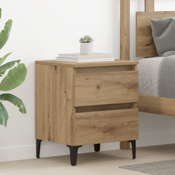 Gossi cabinet de pat stejar artisan 40x35x50 cm lemn prelucrat