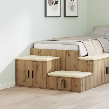 Gossi dulap depozitare, stejar artizanal, 103x41x40 cm lemn prelucrat