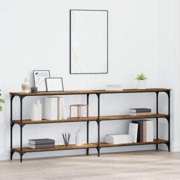 Gossi masa consola lemn vechi 200x29x75 cm lemn ingineresc