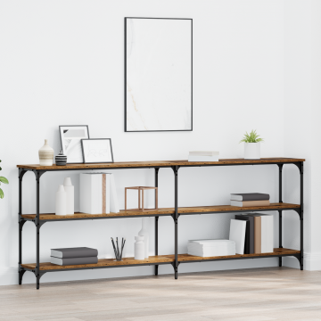 Gossi masa consola lemn vechi 200x29x75 cm lemn ingineresc