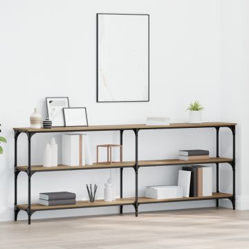Gossi masa consola stejar artisan 200x29x75 cm lemn tehnologic