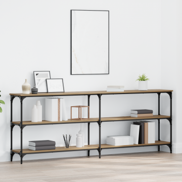 Gossi masa consola stejar artisan 200x29x75 cm lemn tehnologic