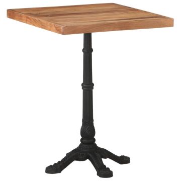 Gossi masa de bistro, 60 x 60 x 76 cm, lemn masiv de acacia