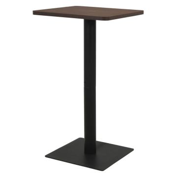Gossi masa de bistro, cenusiu inchis, 60 x 60 x 107 cm