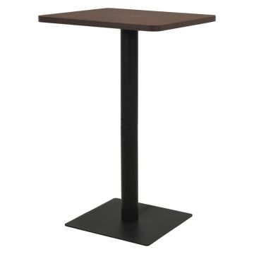 Gossi masa de bistro, cenusiu inchis, 78,5 x 78,5 x 107 cm