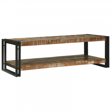 Gossi masa de cafea multicolor 120x50x38 cm lemn recuperat