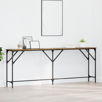 Gossi masa de consola din lemn vechi 200x29x75 cm, lemn prelucrat.