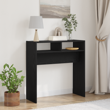 Gossi masa de consola din stejar negru - 78x30x80 cm - fabricata din lemn prelucrat