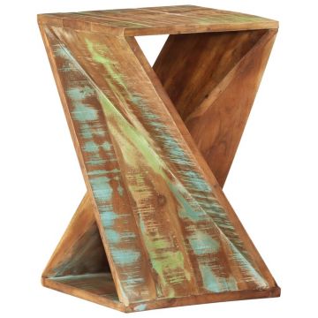 Gossi masa laterala, 35x35x55 cm, lemn masiv reciclat