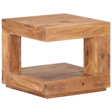 Gossi masuta de cafea, 45x45x40 cm, lemn masiv de acacia