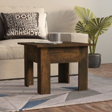 Gossi masuta de cafea, stejar fumuriu, 55x55x42 cm, lemn prelucrat
