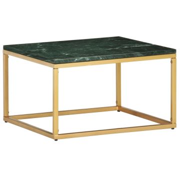 Gossi masuta de cafea verde 60x60x35cm piatra naturala aspect marmura