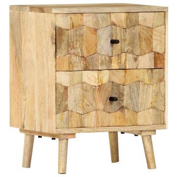 Gossi noptiera, 40x30x50 cm, lemn masiv de mango Gossi noptiera, 40x30x50 cm, lemn masiv de mango