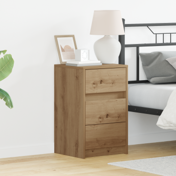 Gossi noptiera cu led-uri stejar artisan lemn ingineresc