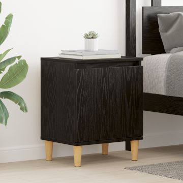 Gossi noptiera din stejar negru stejar negru lemn 40 x 30 x 50 cm