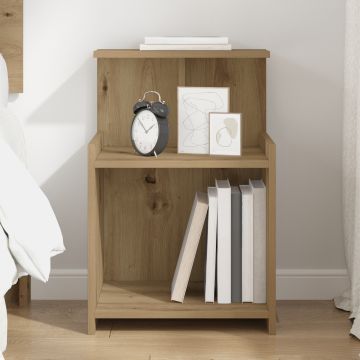 Gossi noptiera stejar artizanal 40x35x60 cm lemn prelucrat