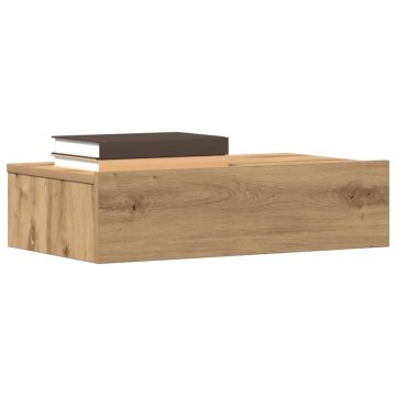 Gossi noptiera stejar artizanal 60x35 cm lemn prelucrat