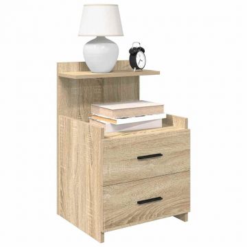Gossi noptiere 2 buc. cu 2 sertare, stejar sonoma, 40x36,5x62 cm