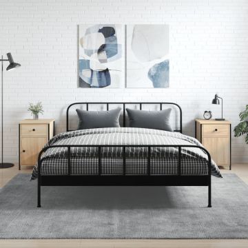 Gossi noptiere, 2 buc., stejar sonoma, 40x42x60 cm, lemn prelucrat