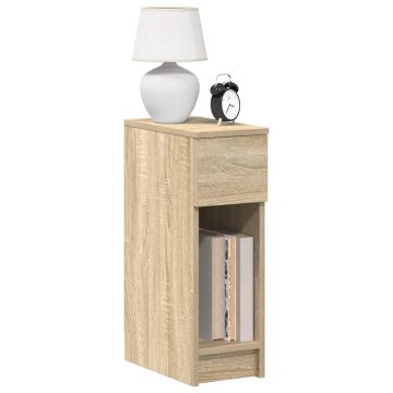 Gossi noptiere cu sertar 2 buc. stejar sonoma 20x36x60 cm