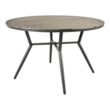 Masă de exterior Model Appa, Antracit, D120x74 cm