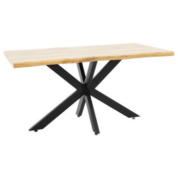 Masa Model Emory, 150x90x75 cm, Negru/Stejar sonoma