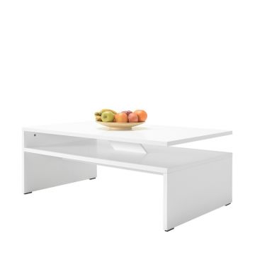 Masuta de cafea, Adore, Shp-645-Dd-1, 110x42x65 cm, PAL, Diamant Alb