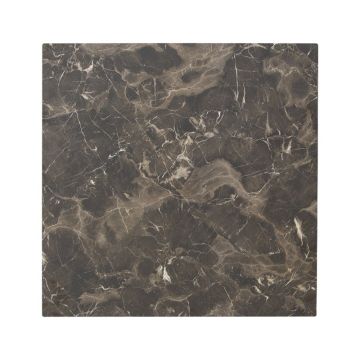 Blat de masa Verhia, Pako World, Gri inchis, Aspect marmura, 12 mm, 60x60 cm