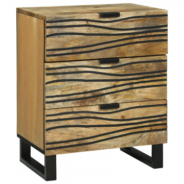 Gossi cabinet de noapte 50x33x60 cm lemn solid mango