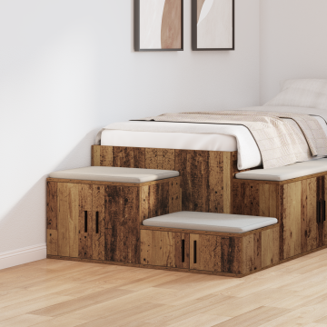 Gossi dulap de depozitare, lemn vechi, 127x41x40 cm, lemn prelucrat