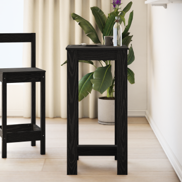 Gossi masa bar stejar negru lemn prelucrat 51x50x103,5 cm