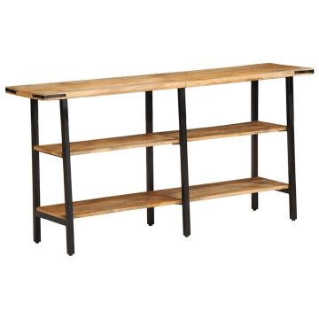 Gossi masa consola, 140x35x70 cm, lemn masiv de mango