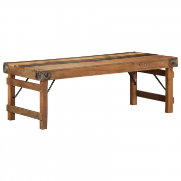 Gossi masa de cafea 110x55x40 cm din lemn masiv recuperat