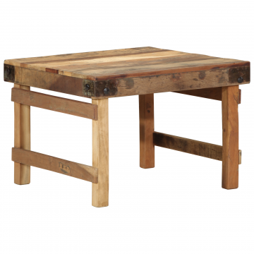 Gossi masa de cafea 55x60x40 cm din lemn masiv recuperat