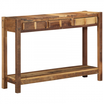 Gossi masa de consola 107x33x76 cm lemn masiv recuperat