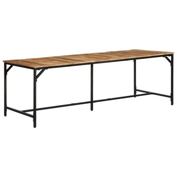 Gossi masa de sufragerie 220x90x75 cm lemn masiv mango brut