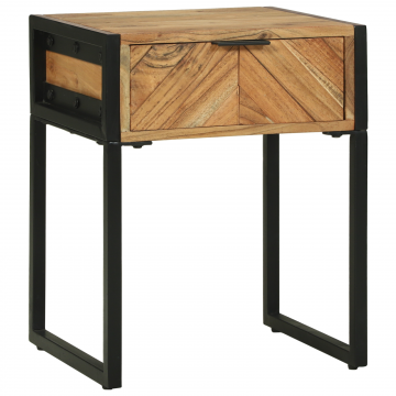 Gossi noptiera, 40x35x50 cm, lemn masiv de acacia