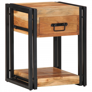 Gossi noptiera 40x35x50 cm lemn masiv de acacia