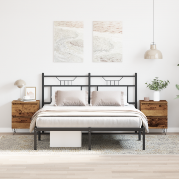 Gossi noptiere, 2 buc., lemn vechi, 40x35x50 cm, lemn prelucrat