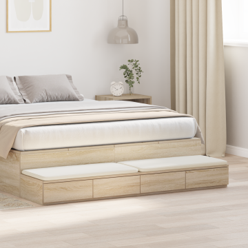 Gossi sertare pentru pat stejar sonoma 150x36,5x16,5 cm lemn prelucrat