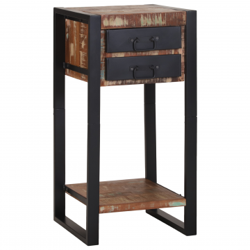 Gossi stand telefonic multicolor 40x40x80 cm lemn solid recuperat