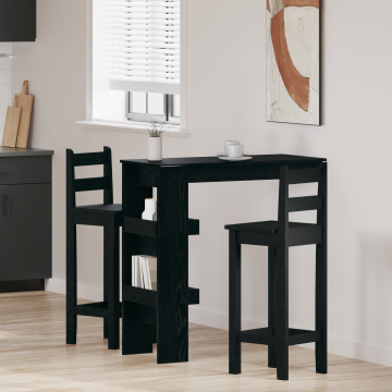 Masa de bar Gossi - stejar negru - 102x55x103.5 cm - fabricata din lemn prelucrat