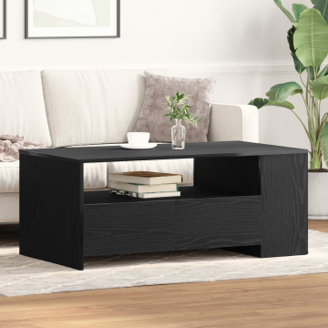 Masa de cafea din stejar negru Gossi 102x55x43.5 cm fabricata din lemn stratificat