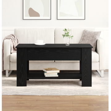 Masa de cafea Gossi din stejar negru - 101x49x52 cm fabricata din lemn compozit