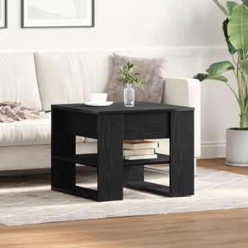 Masa de cafea Gossi din stejar negru 55.5x55x45 cm realizata din lemn prelucrat