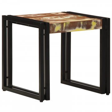 Masa de cafea Gossi multicolor 40x50x38 cm lemn masiv recuperat