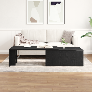 Masa de cafea Gossi negru stejar 150x50x35 cm din lemn compozit